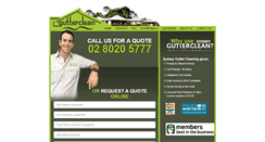 Desktop Screenshot of gutterclean.com.au